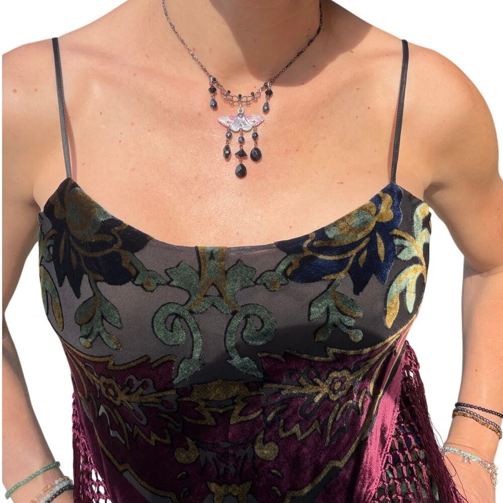 Enchanted Moth Necklace | Handmade Whimsigoth Fairy Jewelry